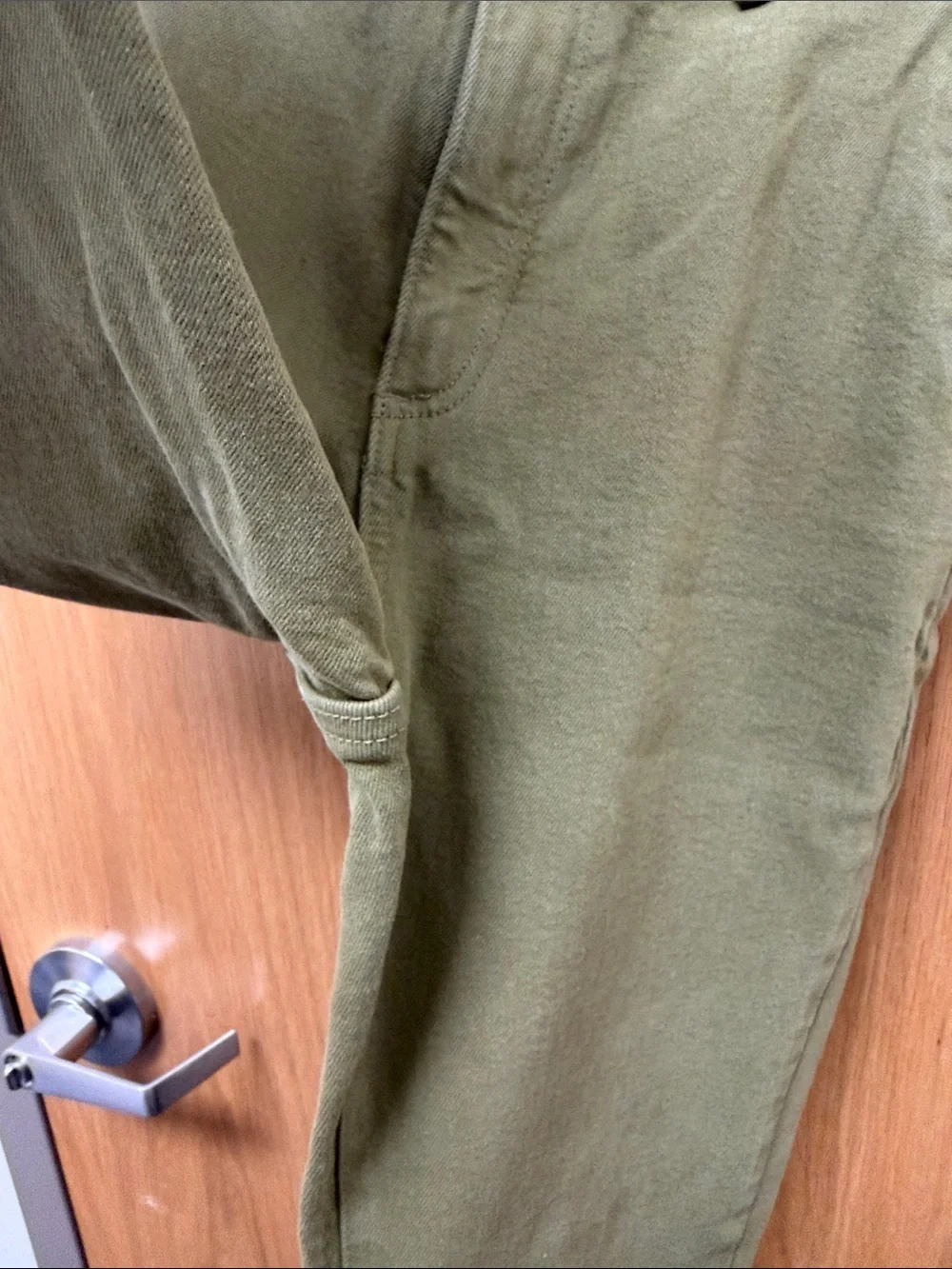 Michael Kors Olive Green Flare Bohemian Military Chic Bootcut Jeans Size 8